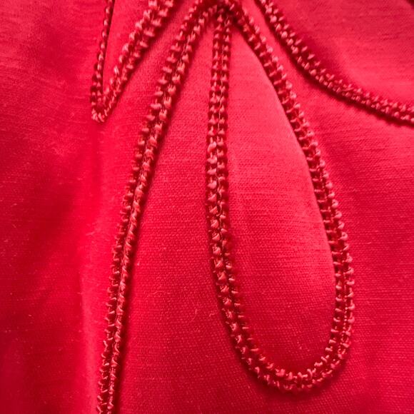 GIOVANNA Jacket Womens  20W Orange Coral Linen Embroidered Special Occasion - Picture 5 of 14